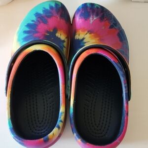 Tie Dye Non Slip Crocs Size 12